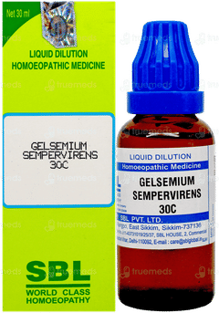 Sbl Gelsemium Sempervirens 30C Dilution 30Ml